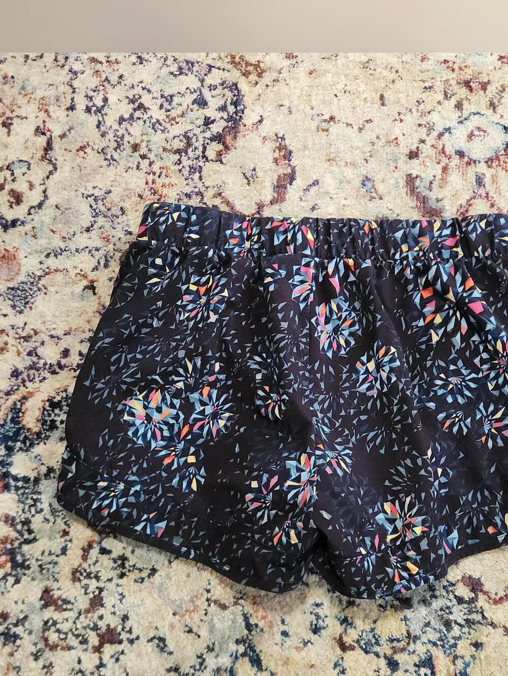 Sweaty Betty Running Shorts Black Kaleidescope Womens Size Medium
